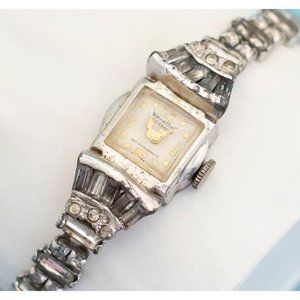 Vintage Aesthetic Silver Tone Watch 7 3/4 inch by Westhall - R16